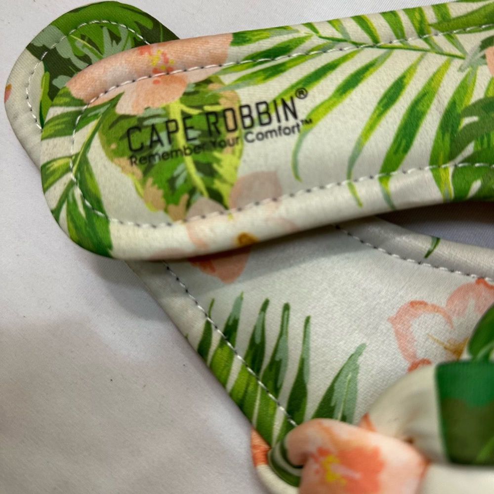 NWOT Cape Robbin Floral Braided Slide Sandals - Picture 4 of 4